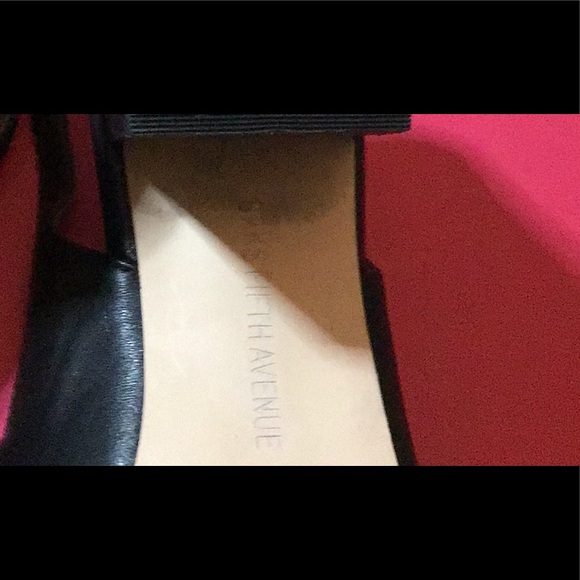 EUC SAKS FIFTH AVENUE BLACK ANKLE STRAP, BLOCK HEEL SZ6 LADIES SHOES. - Picture 7 of 7